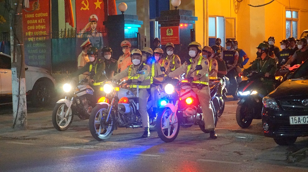 Công an quận Lê Chân: Ra quân tuần tra kiểm soát